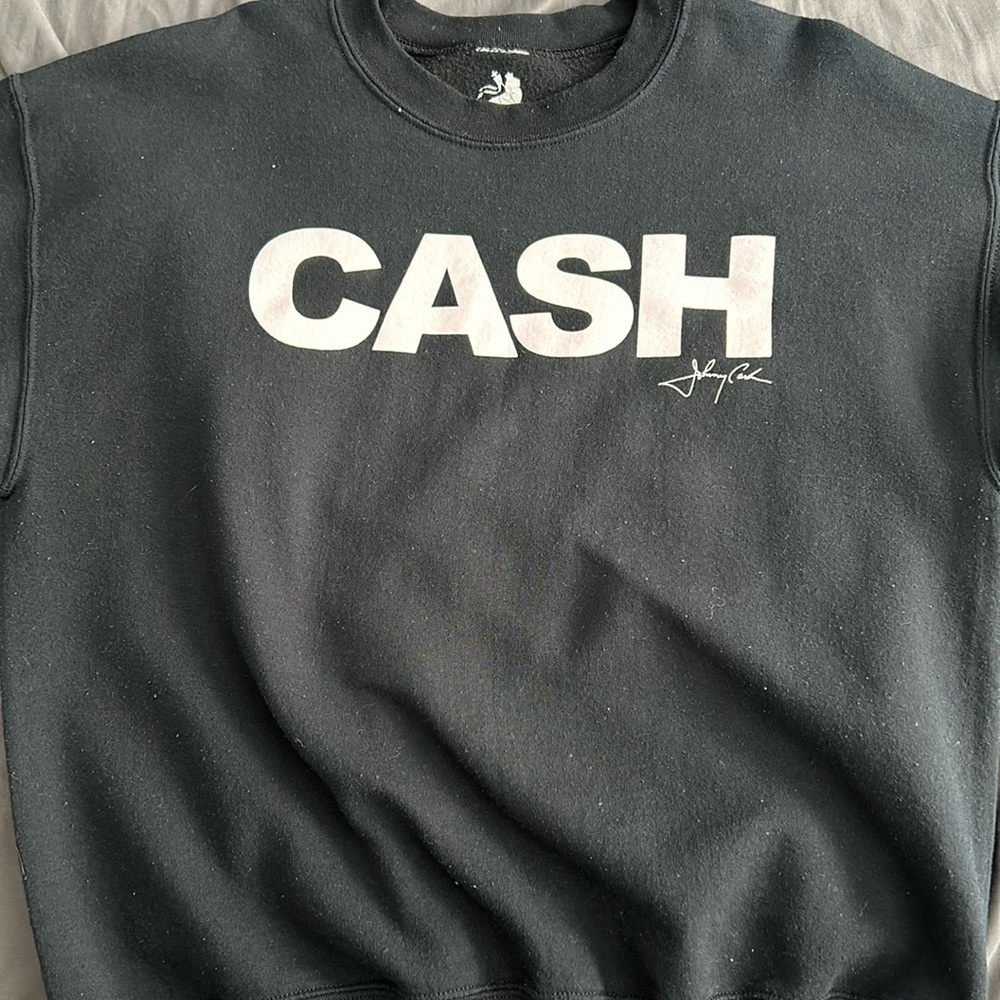 Johnny Cash black sweatshirt “CASH” size L